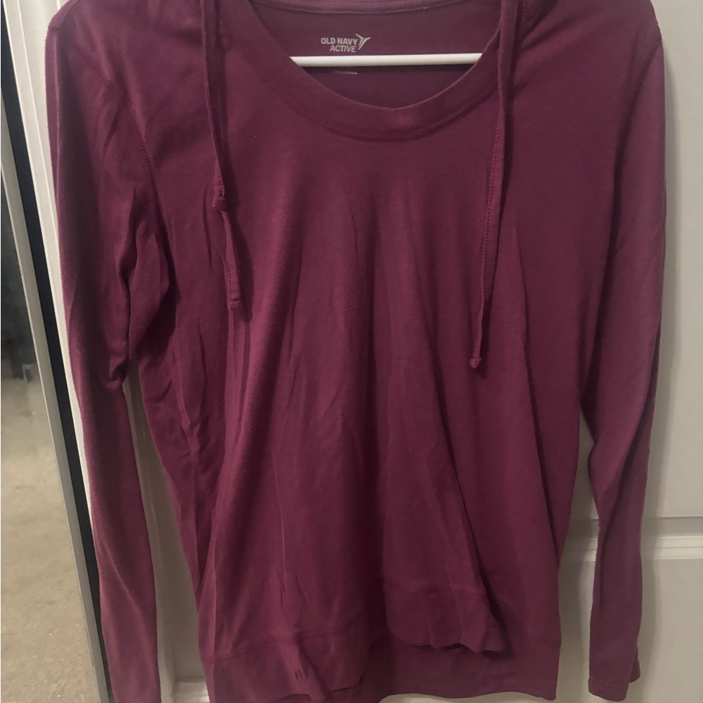Old Navy Women's Burgundy Long Sleeve Top